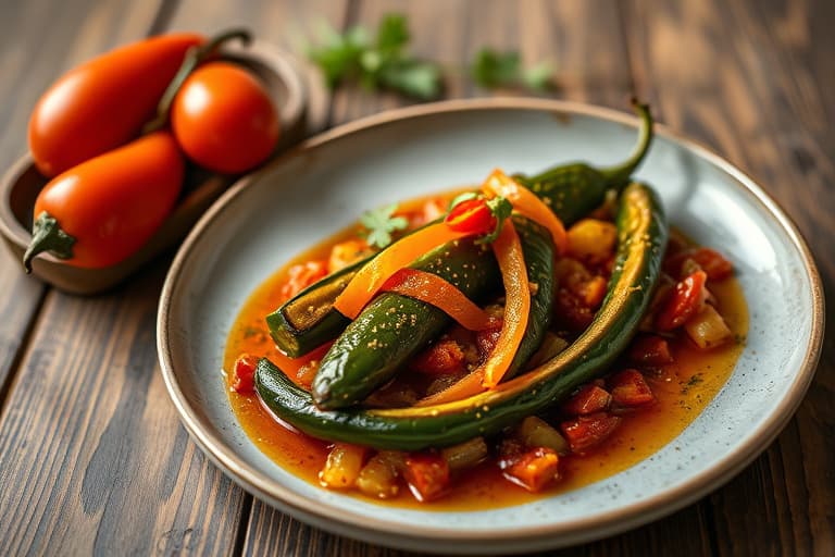 Fylte jalapeños med italiensk stil