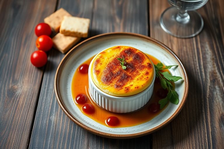 Dobbelbakt røkt hyse-soufflé