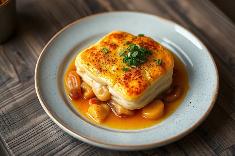 Dobbelbakte geitostsuffléer med salat