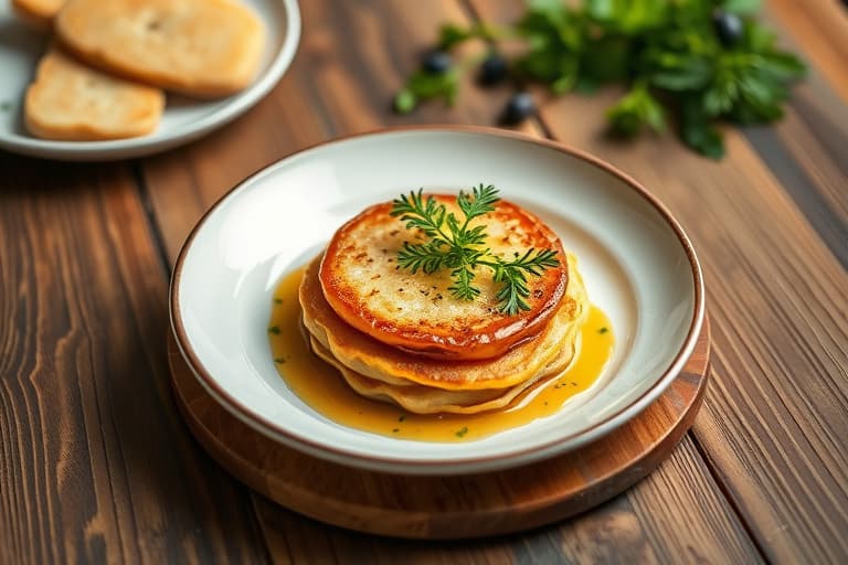 Rons pastinakk-latkes med brulée