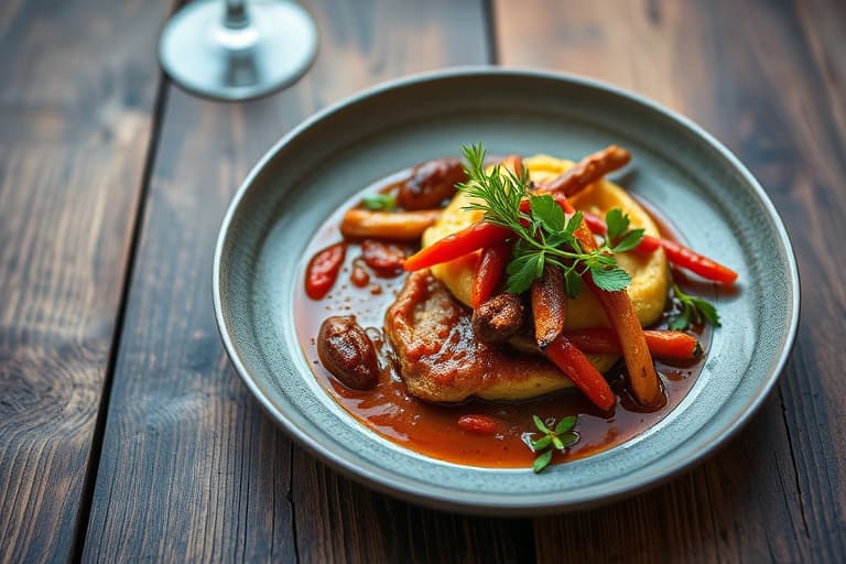 Hummer- og grønn chiligryte med ovnsbakt mais- og grønn chiligremmè