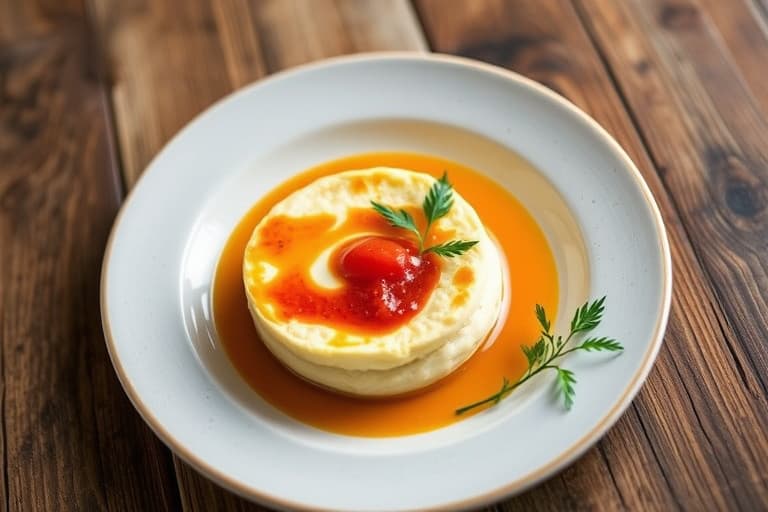 Fallen Grits Soufflés med tomater og geitost