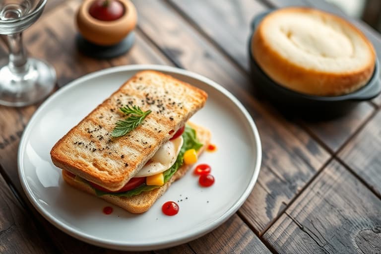 Karrékylling- og mangosandwiches