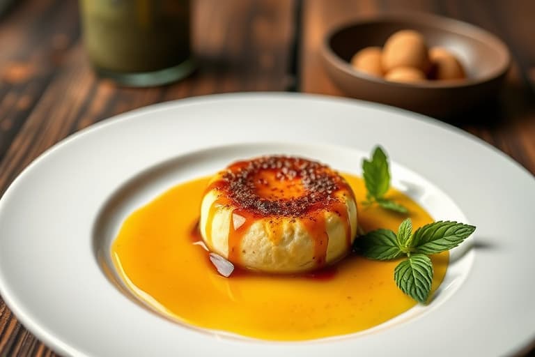 Mørk sjokolade-krème brûlée