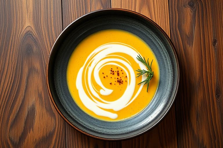 Sopp med béarnaise-yogurt