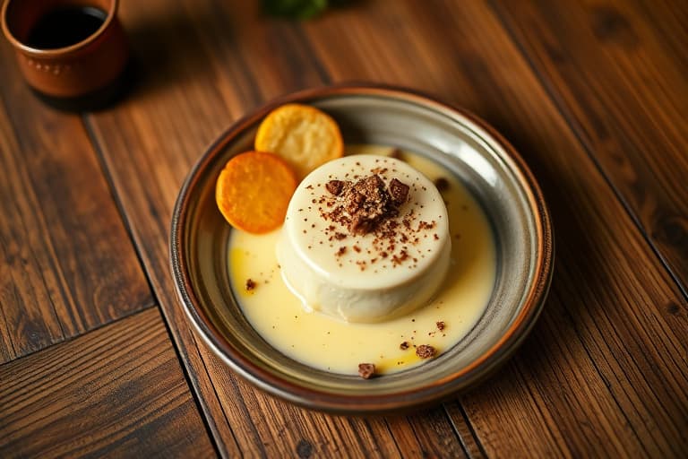 Sjokolade- og Frangelico-krème Anglaise-kopper med ferske bringebær