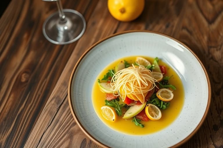 Sautert sitron- og lønnesirupfrisée