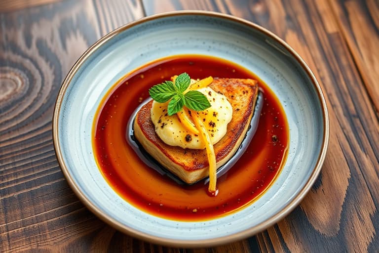 Balsamico- og bjørnebærrømmebrûlée