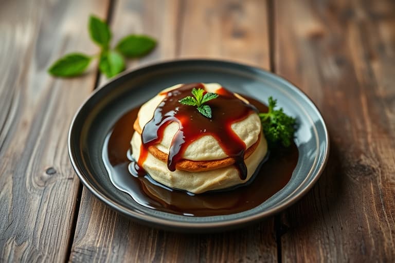 Sjokoladesouffléer med hvit sjokoladekrem