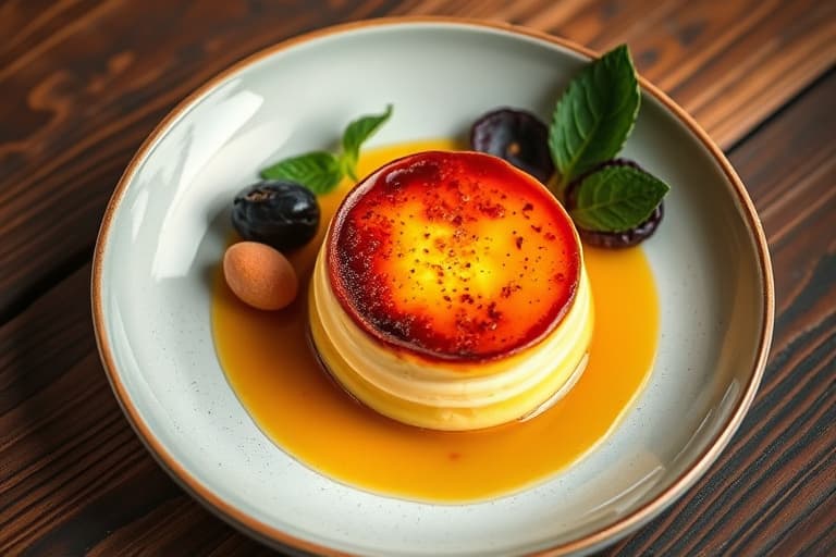 Gresskar-soufflé brødpudding