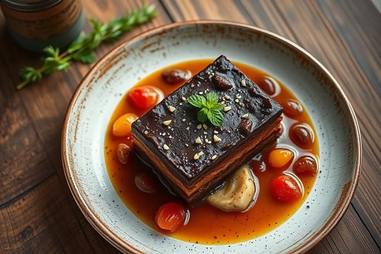 Mørk sjokoladekrostatà med pinjekjerner