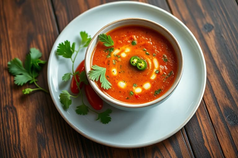 Gazpacho med jalapeño og koriander