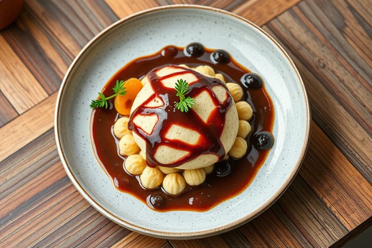 Bringebær-, hvit sjokolade- og mandeltrefilé