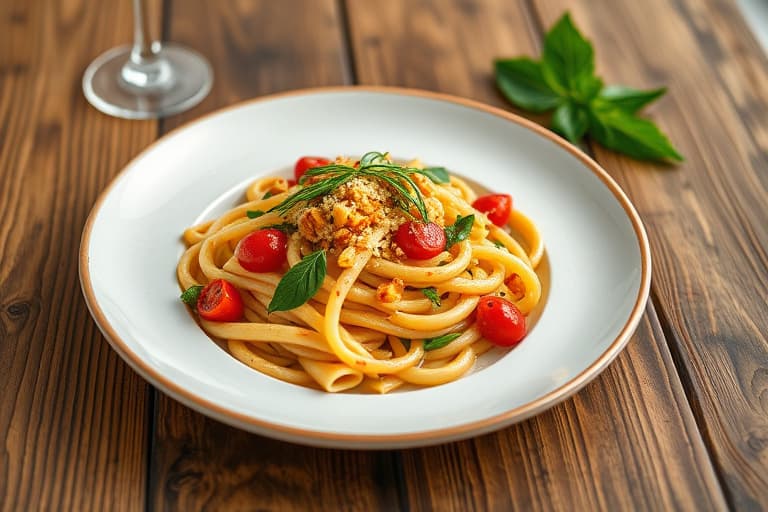 Reker og penne Primavera