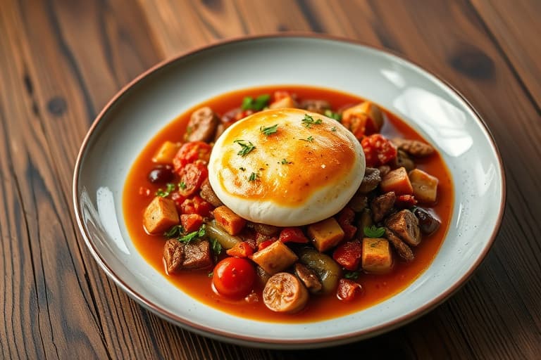 Kremet tomatsuppe med souffléaktige ostesmørbrød