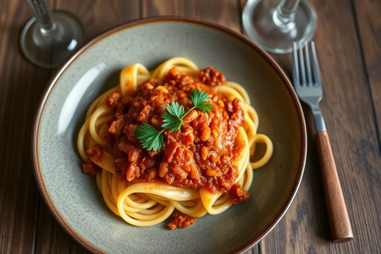 Rigatoni med krydret calabresisk svinekjøtt-ragù