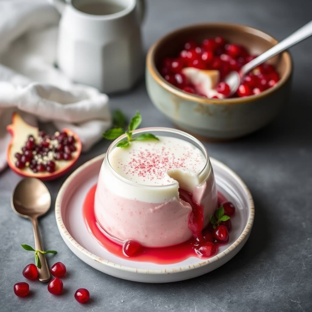 Granateppanna cotta