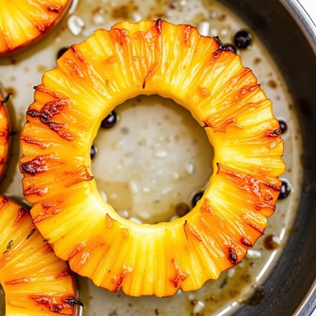 Grillede ananasringer