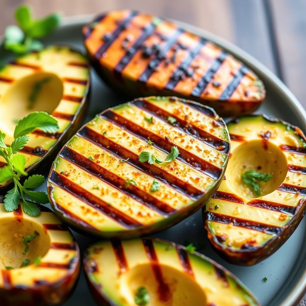 Grillede avokadoer