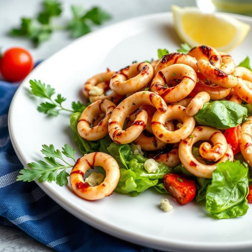 Grillet calamarsalat