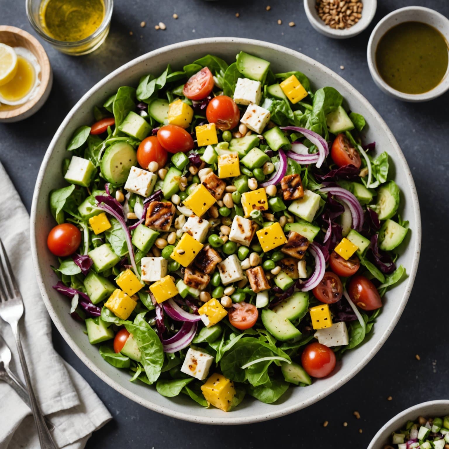 Grillet hakket salat