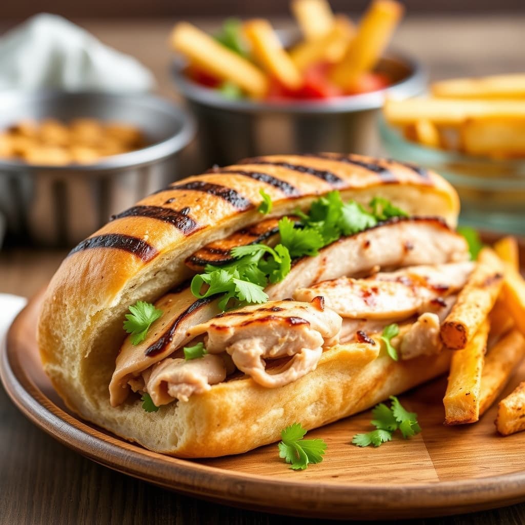 Grillet kalkun Po' Boy