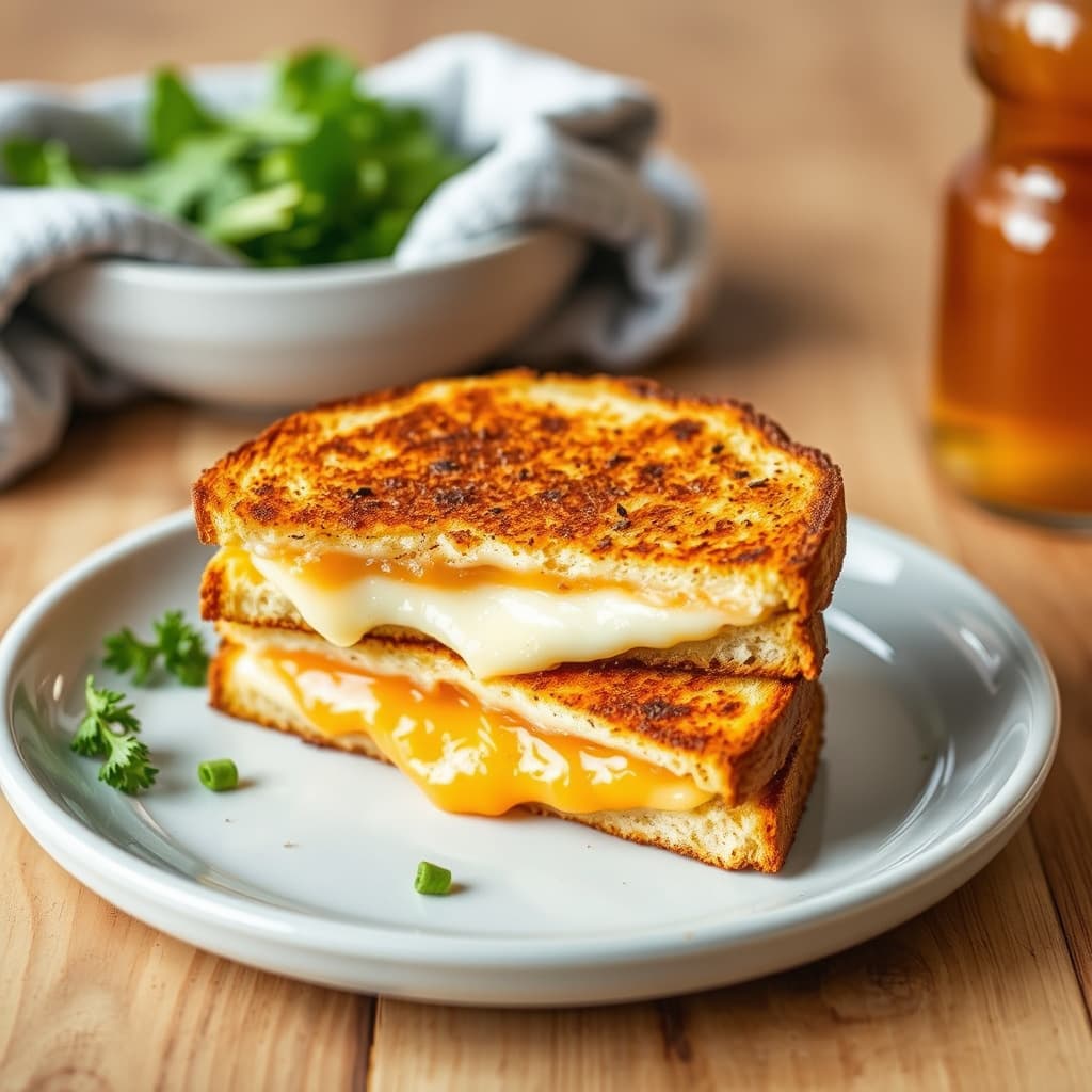 Grillet ost på pumpe