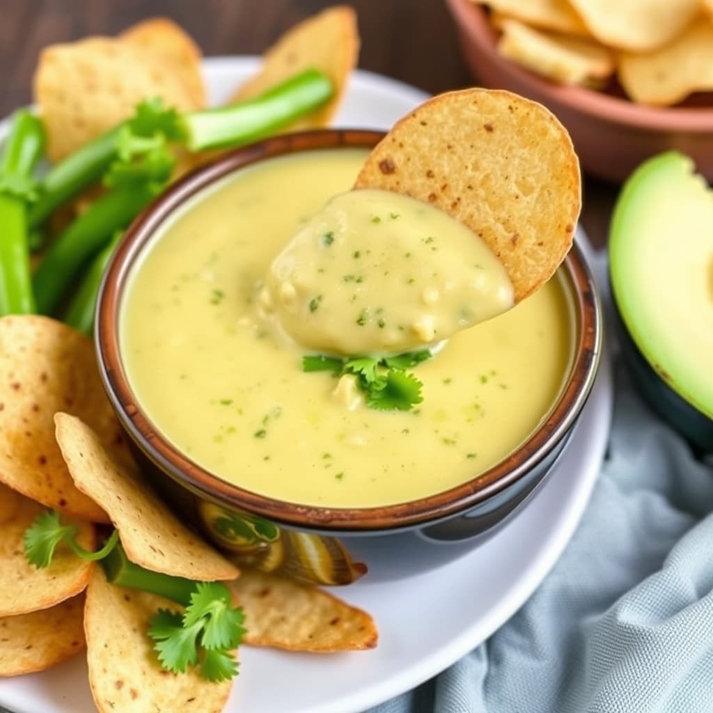 Grønn chili-ostesaus