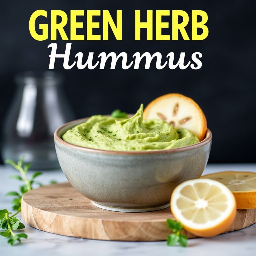 Grønn urtehummus