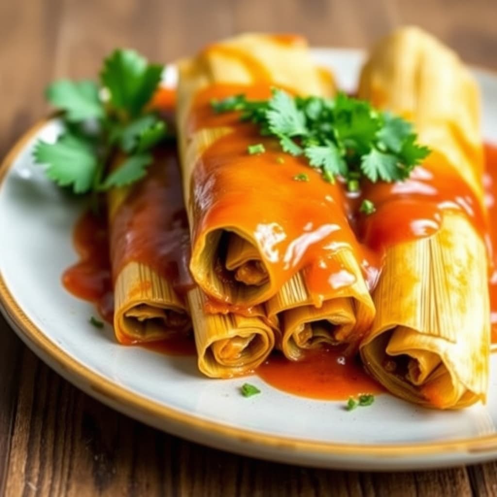 Grønne chili-tamales