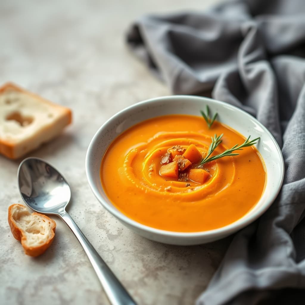 Gulrot- og karve-suppe