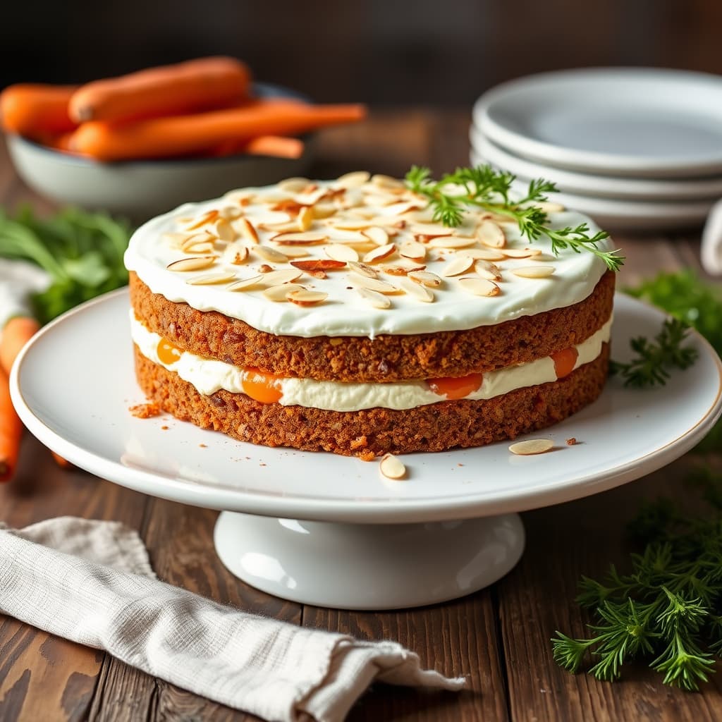 Gulrot- og mandeltorte