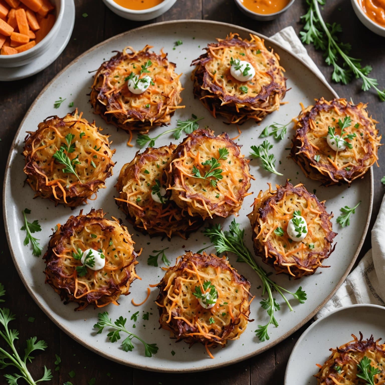 Gulrot- og potetlatkes