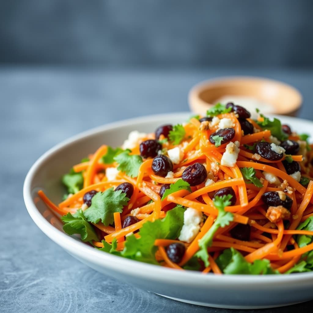 Gulrot- og rosinsalat