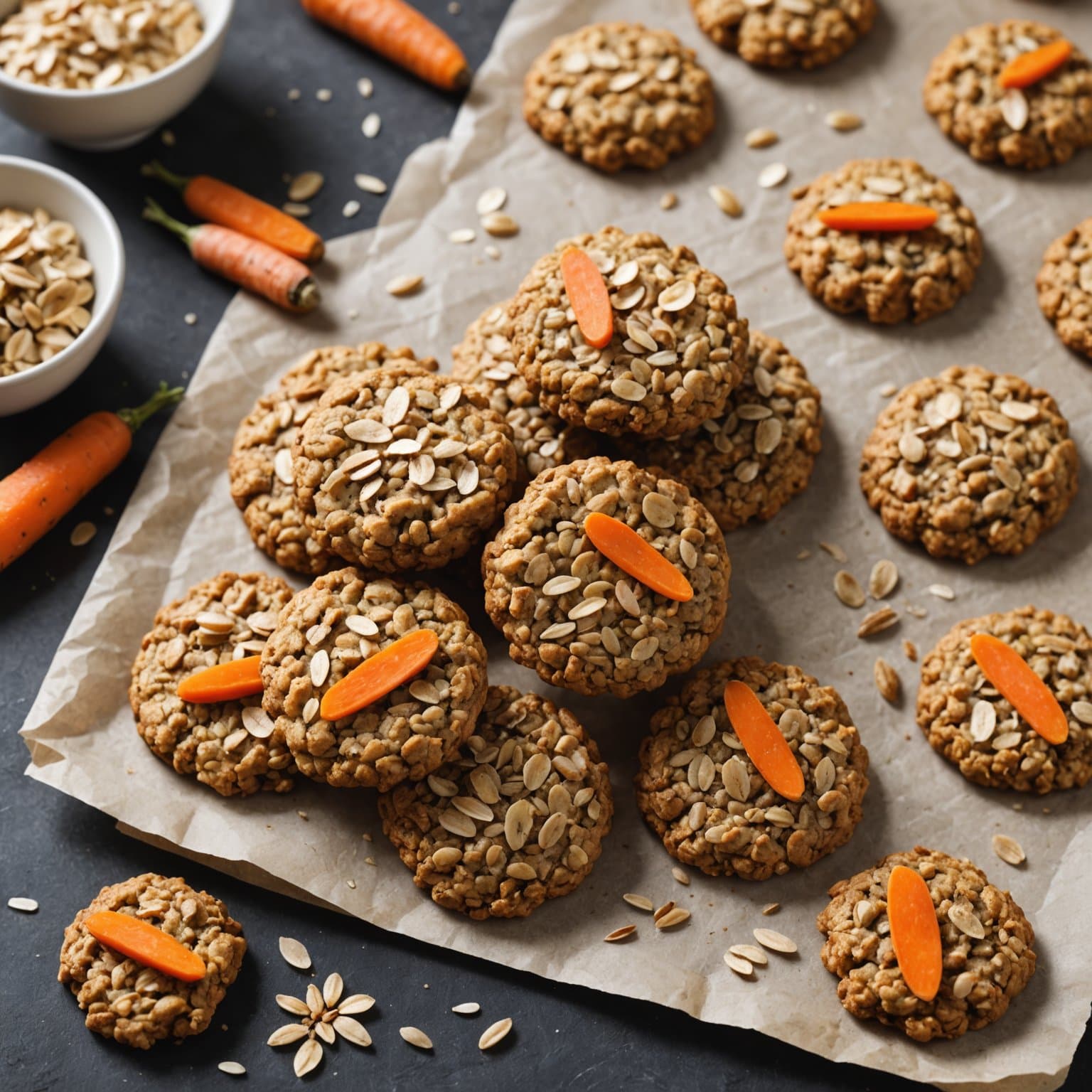 Havre- og gulrotkaker