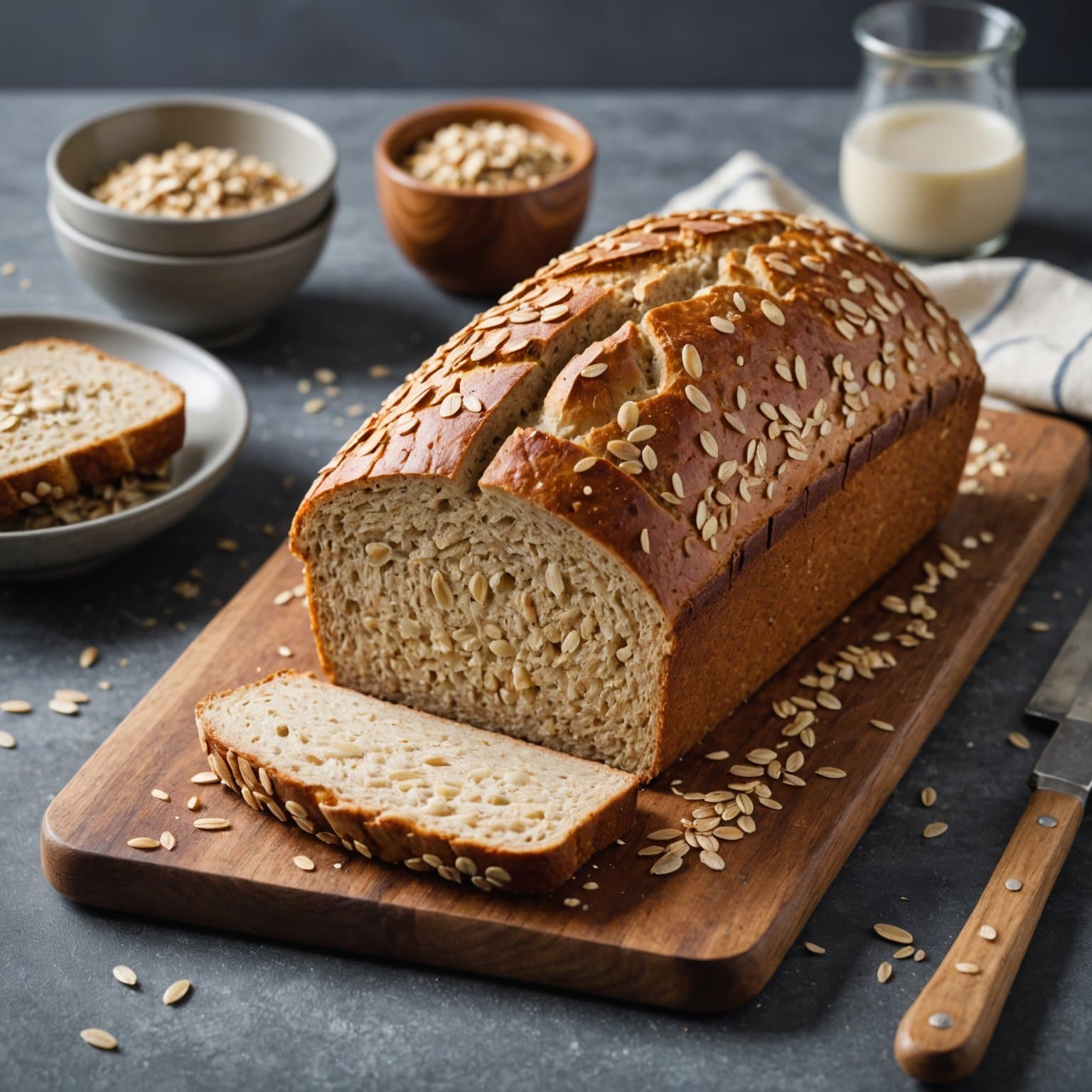 Havre- og hvetebrød