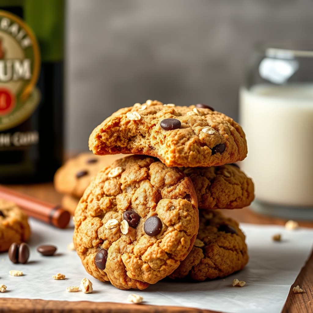 Havregryns- og romkaker