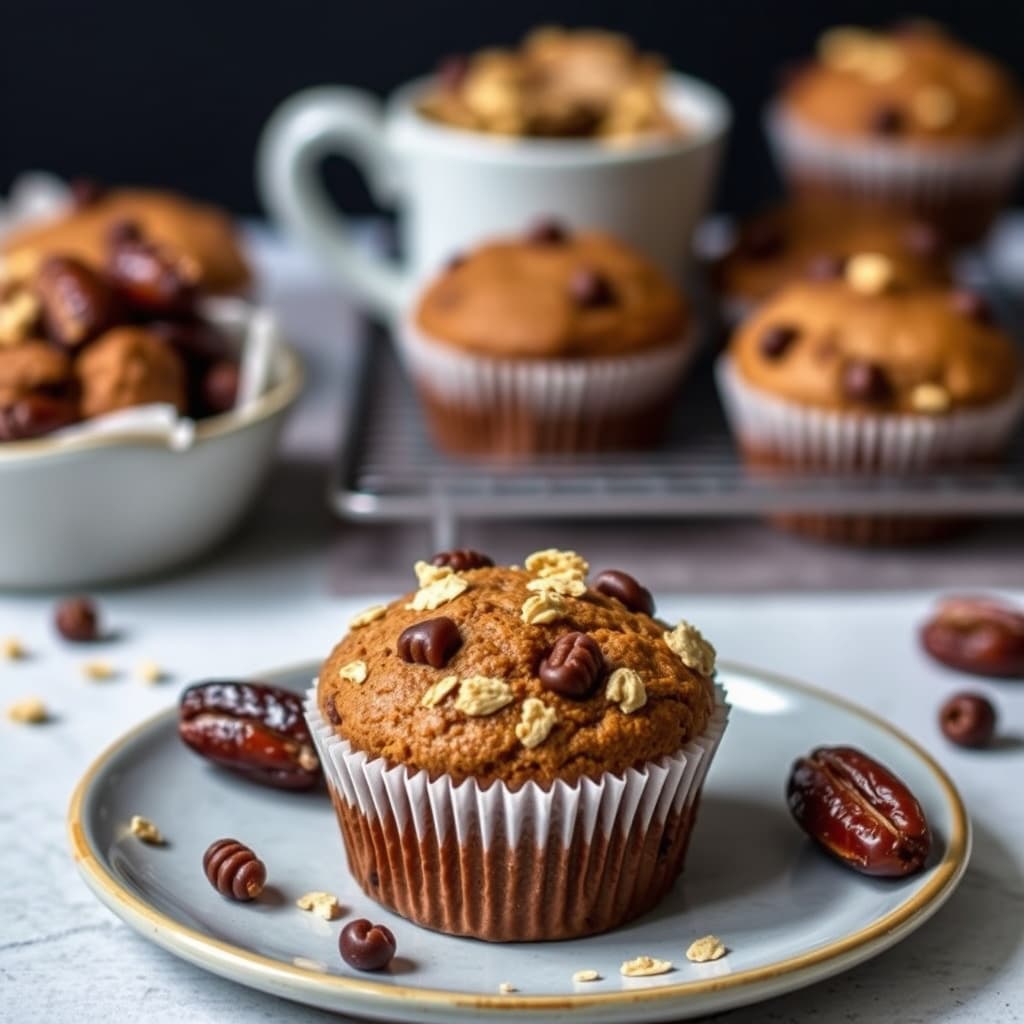 Havremuffins med dato