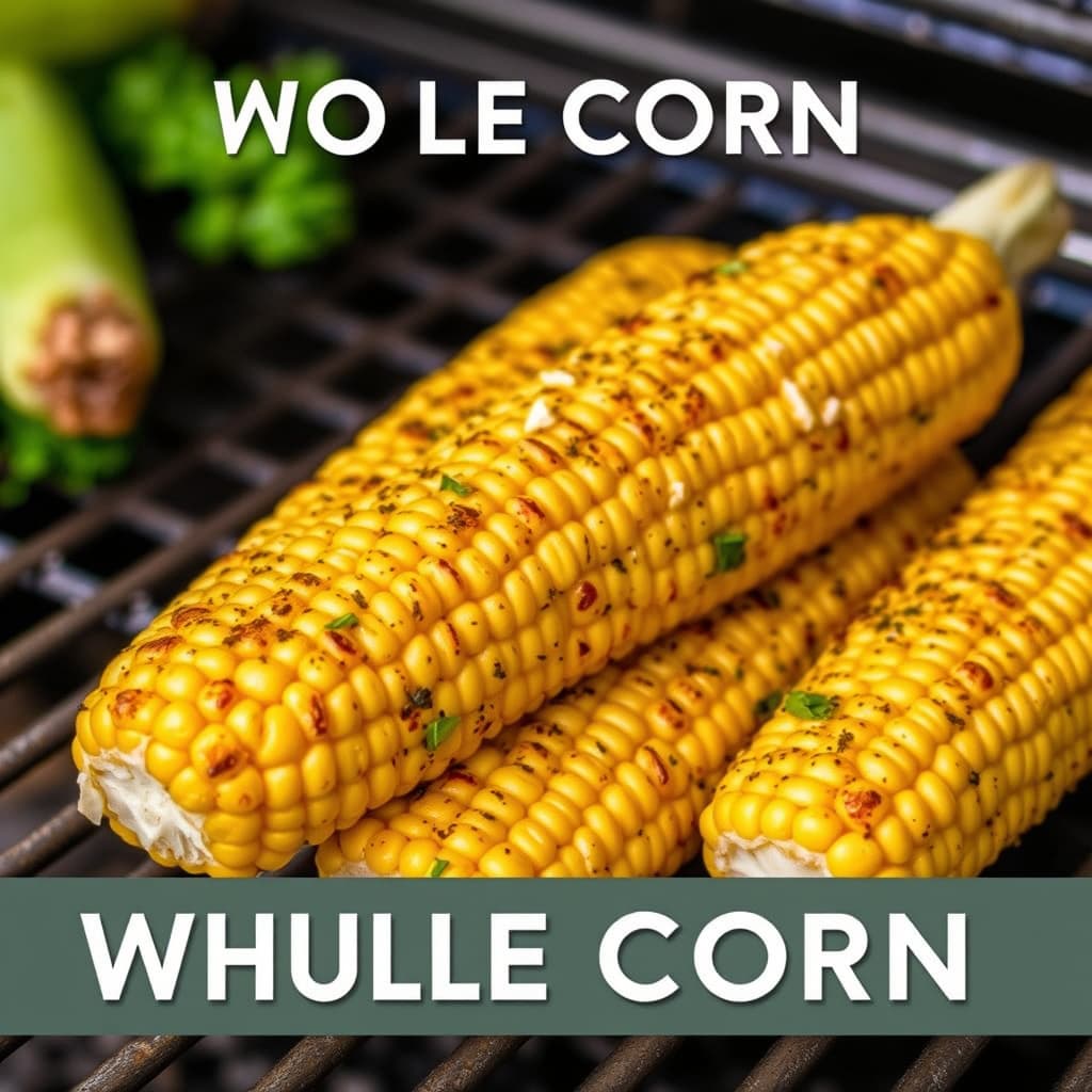 Hel helkorn på grillen