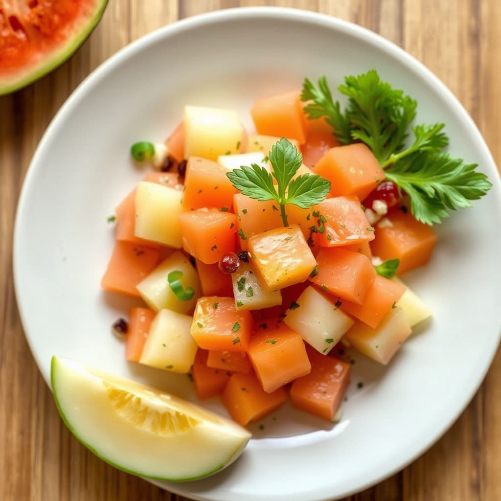 Het vannmelon salat