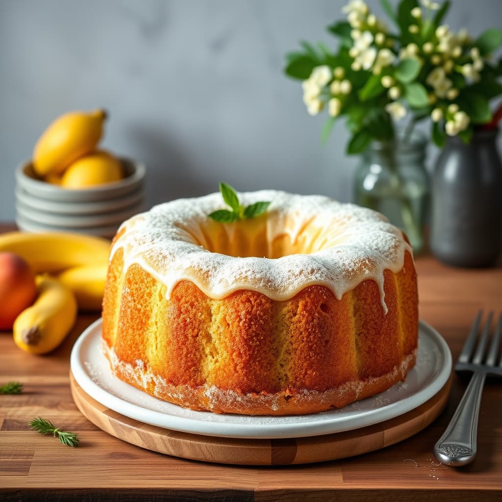 Hjemmelaget gul kake