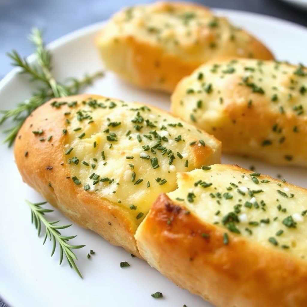 Hvitløksbrød med urter