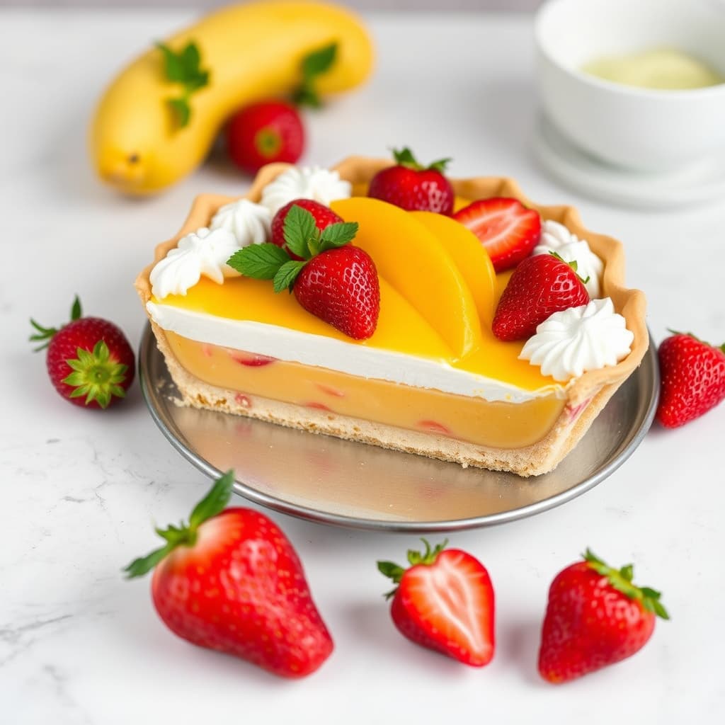 Jordbær- og mangopai