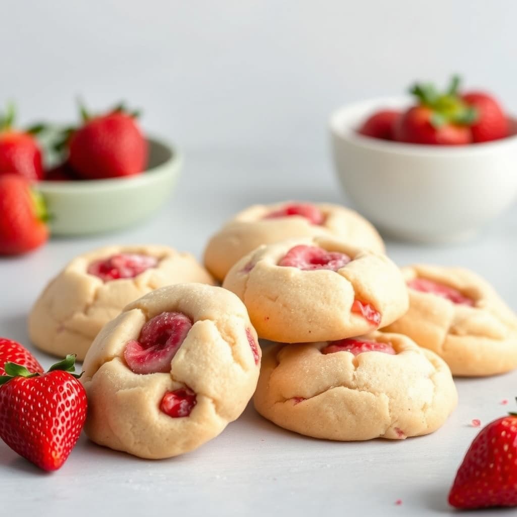 Jordbærkakekjeks
