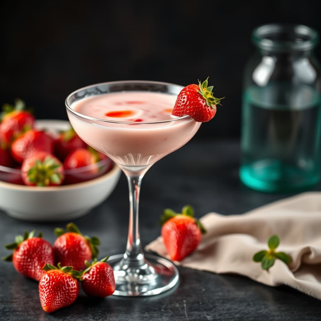 Jordbærkrem Martini