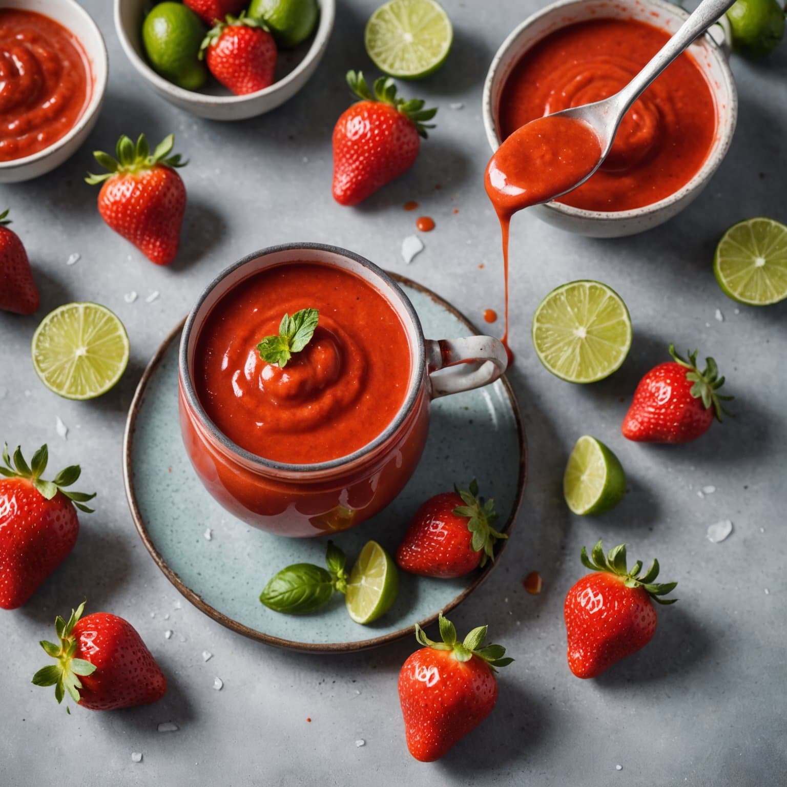 Jordbærmargaritasaus