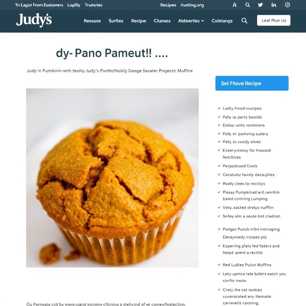 Judys gresskarmuffins