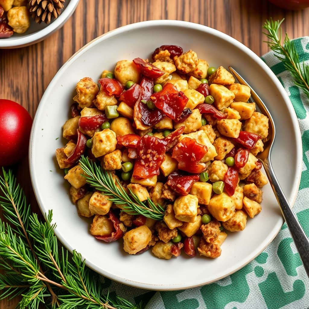 Julesmørbrød med bacon