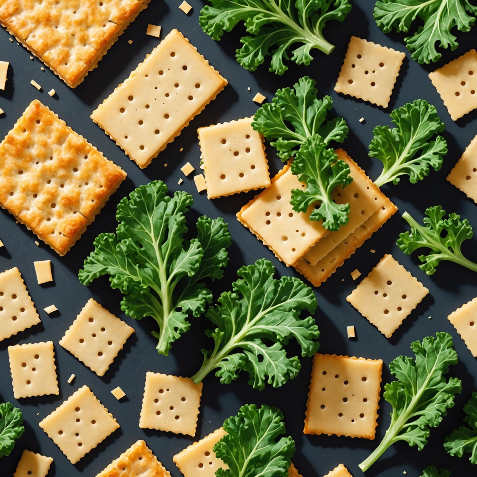 Kale- og ostekjeks