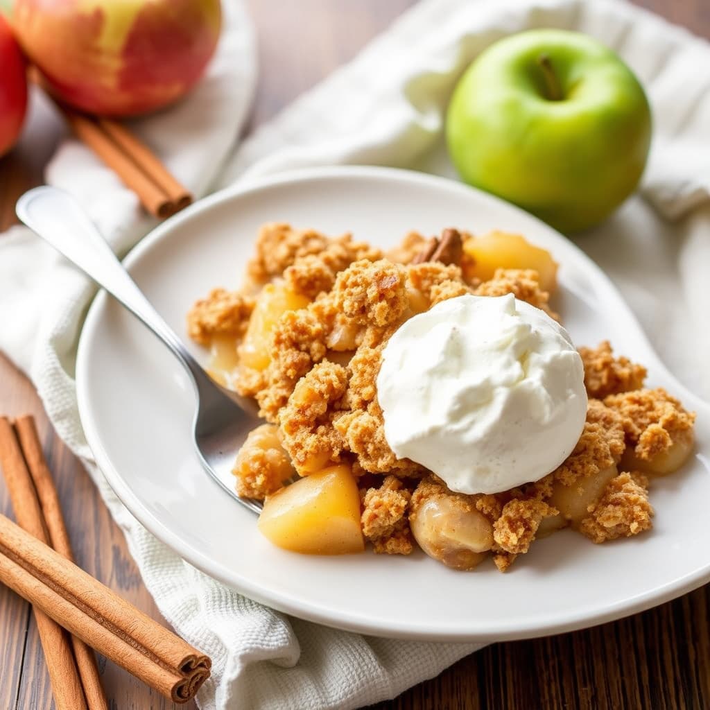 Kanel- og eplecrisp